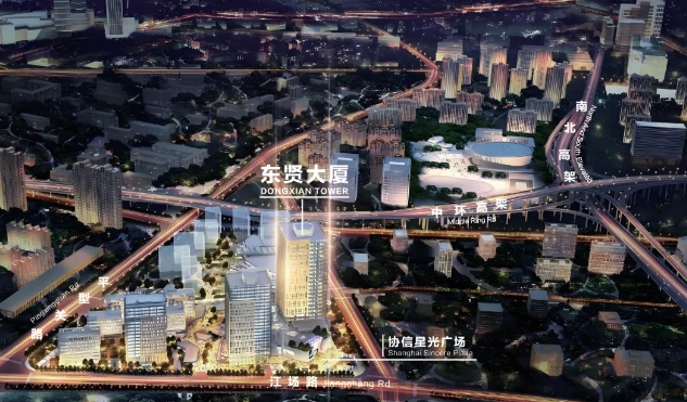 上海靜安區鼎立東賢大廈，500 - 2000㎡企業公館出售